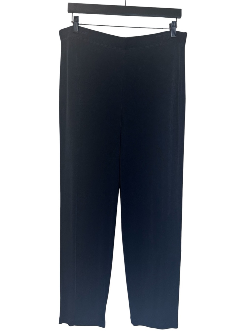 Chicos Pull On Straight Leg Slinky Pants Navy SZ 2 Short